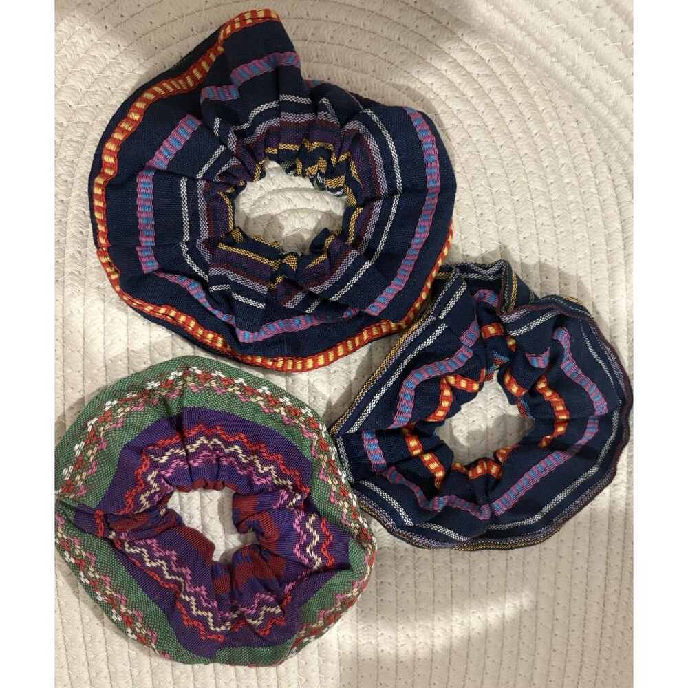 Scrunchie Set of 3 Boho Western Style